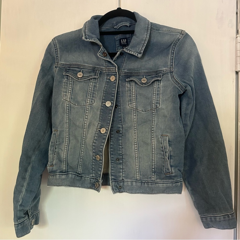 GAP kids girls Light Blue Jean Jacket XXL (14-16) EUC